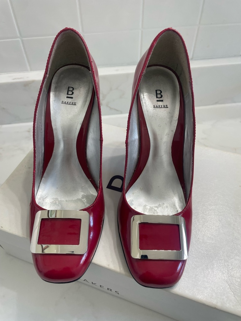 Red Patent Pumps